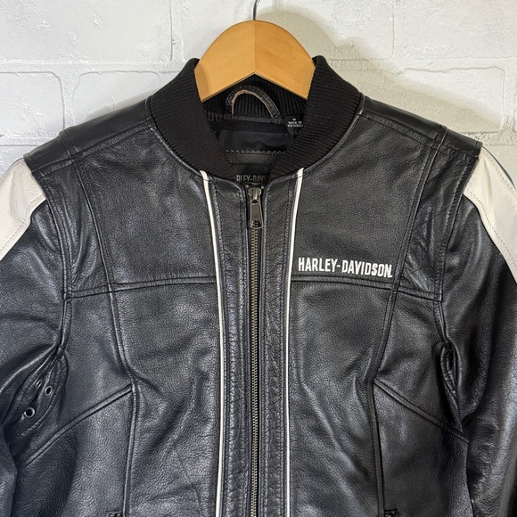 Women's Harley-Davidson Piper Bomber Leather Jacket size medium NWT - Picture 8 of 15